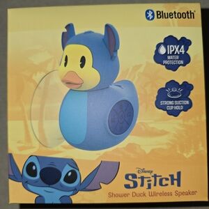 Disney Stitch Shower Duck Wireless Bluetooth Speaker, New in Box!